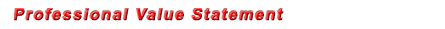 ProfessionalValueStatement